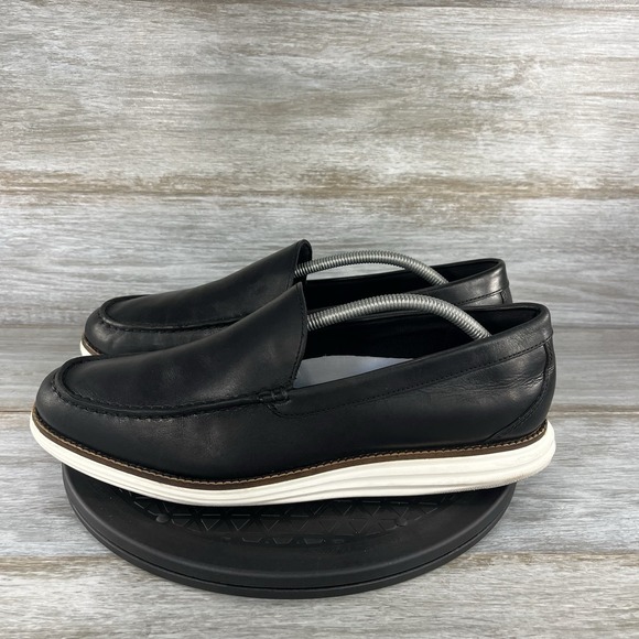 Cole Haan Other - Cole Haan Men's Original Grand Venetian Black Leather Slip-On Loafers Size 11 M